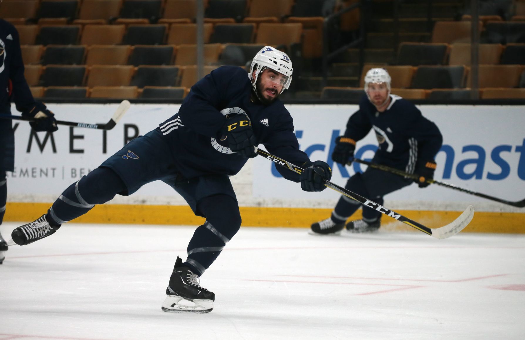 Blues practice at the TD Garden
